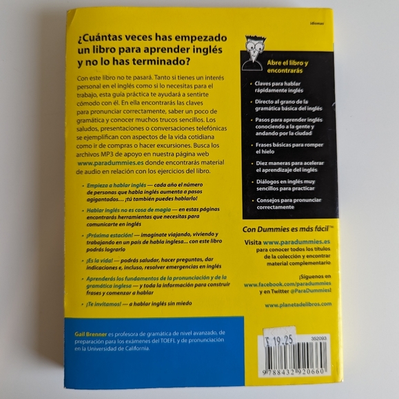 Inglés Para Dummies (Spanish Edition) - Picture 2 of 2